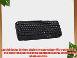 FOME QWERTY US Layout game keyboard ABS material with more concise and comfortable design V3