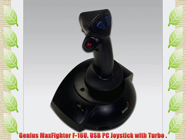 Genius MaxFighter F-16U. USB PC Joystick with Turbo . - video Dailymotion