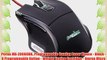Perixx MX-2000IIBK Programmable Gaming Laser Mouse - Black - 8 Programmable Button - Weight