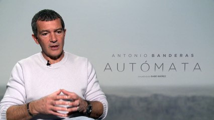Entrevista a Antonio Banderas por la película 'Autómata'