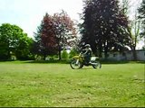 Travis Pastrana rides dirtbike through a school!