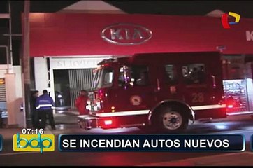 Se incendian autos en tienda de Miraflores: hecho generó gran alarma en vecinos