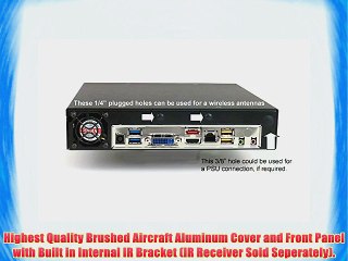 Thin Mini-ITX Computer Case for 1U Rackmount or Shelf mount- Model # INT-TX482-1U