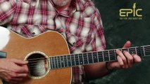 Play EZ classic country song Merle Haggard No Hard Times Blues guitar lesson with chords strums