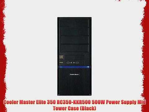 Cooler Master Elite 350 (CMP 350) - Mid Tower Computer Case with Included 500W Power Supply