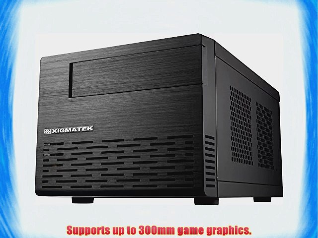 Xigmatek Eris EN6305 Black Steel/ABS Mini-ITX Mini Tower Computer Case EN6305