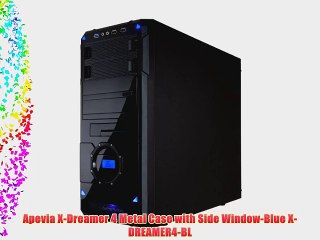 Apevia X-Dreamer 4 Metal Case with Side Window-Blue X-DREAMER4-BL