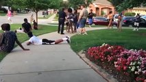 Police officer suspended after pulling gun on black teenagers at pool party in Texas (Low)
