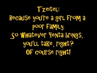 Fiddler On The Roof (Matchmaker, Matchmaker) Lyrics