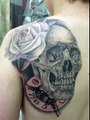 #marceloparo #tattooageclinic #blackandgrey #skull #TagsForLikes #tattoo