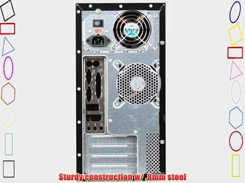 Apex TM-524-3 Black Micro ATX Mini Tower Computer Case with 300W Power Supply