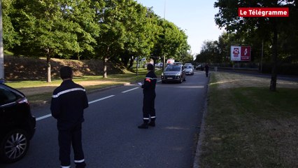 Lorient. Les pompiers en colère distribuent des tracts