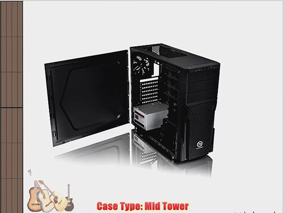 Thermaltake Versa H21 CA-1B2-00M1NN-00 Mid-tower Computer Chassis (Black)