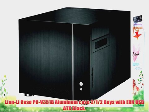 New Lian-Li Case PC-V351B Aluminum Case 2/1/2 Bays With FAN USB ATX Black Popular High Quality