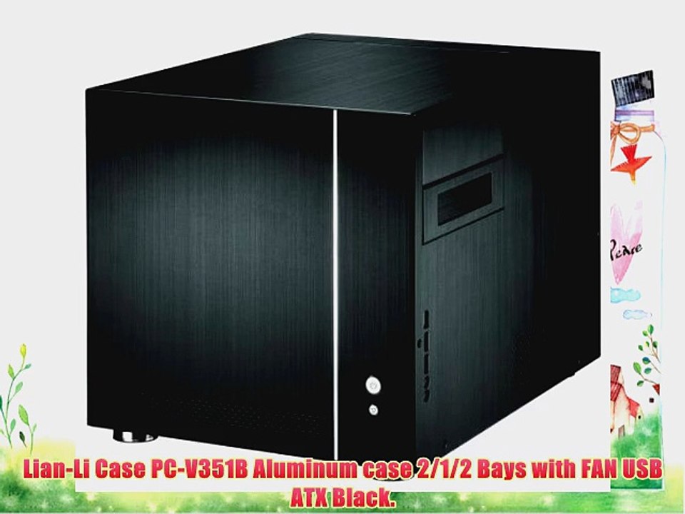 New Lian-Li Case PC-V351B Aluminum Case 2/1/2 Bays With FAN USB ATX Black Popular High Quality