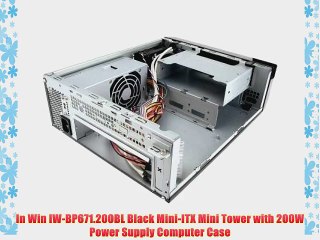 In Win IW-BP671.200BL Black Mini-ITX Mini Tower with 200W Power Supply Computer Case