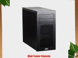 LIAN LI PC-A04B Black Aluminum MicroATX Mini Tower Computer Case