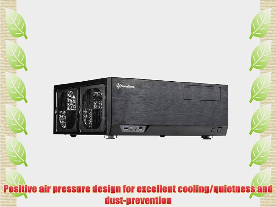 SilverStone Technology Grandia Series Aluminum HTPC Computer Case for ATX / SSI-CEB Black (GD09B)