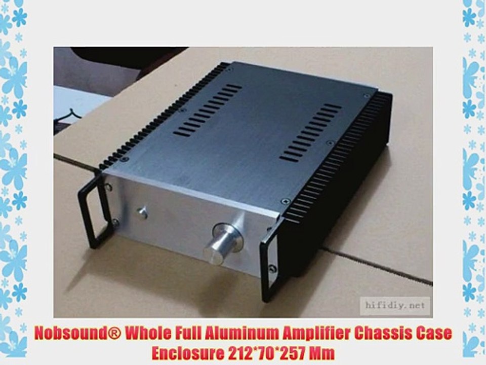 Nobsound? Whole Full Aluminum Amplifier Chassis Case Enclosure 212*70*257 Mm