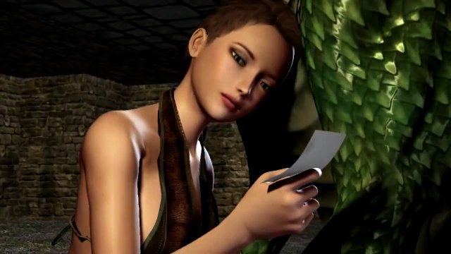 3D CG Animation A Dragon and an Elf 【自主制作アニメ】 Film 3D, catoon FUNNY