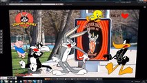 Looney Tunes , Bugs Bunny watching Cartoon in a cartoon