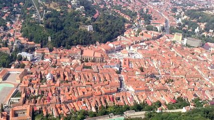 ROMANIA - BRASOV from above (TAMPA 960m)
