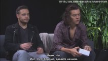 One Direction's Liam Payne and Harry Styles play the four minute 'Fourplay' challenge [RUS SUB]