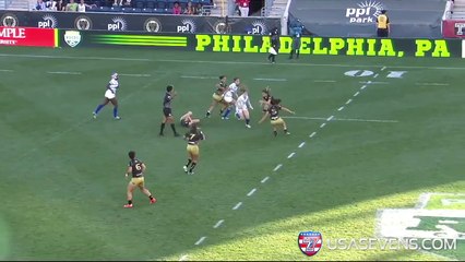 Georgia Page se casse le nez au rugby et retourne à la castagne !