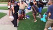 Un policier américain pète un câble et sort son arme après une pool party