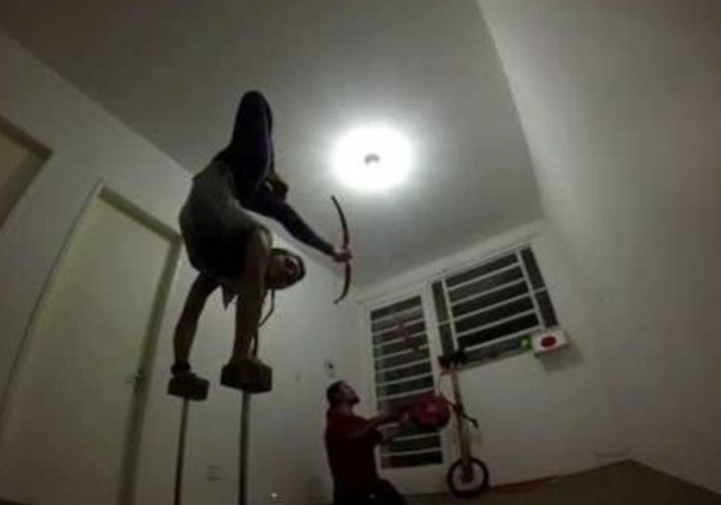 Contortionist Shoots Arrow at Moving Target With Her Foot