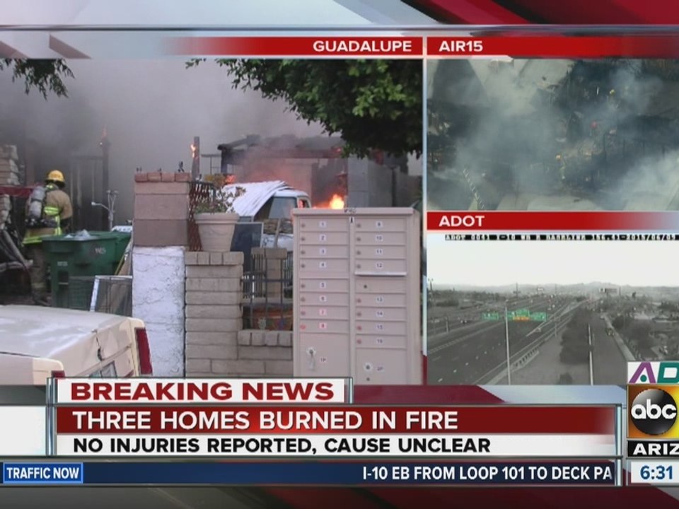 Multiple homes burned in Guadalupe fire