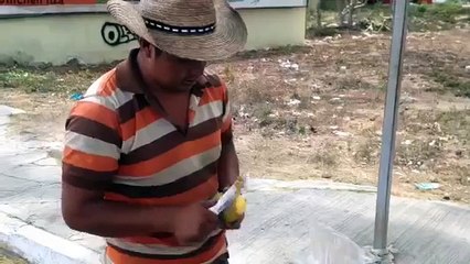 Découper une mangue en forme de fleur