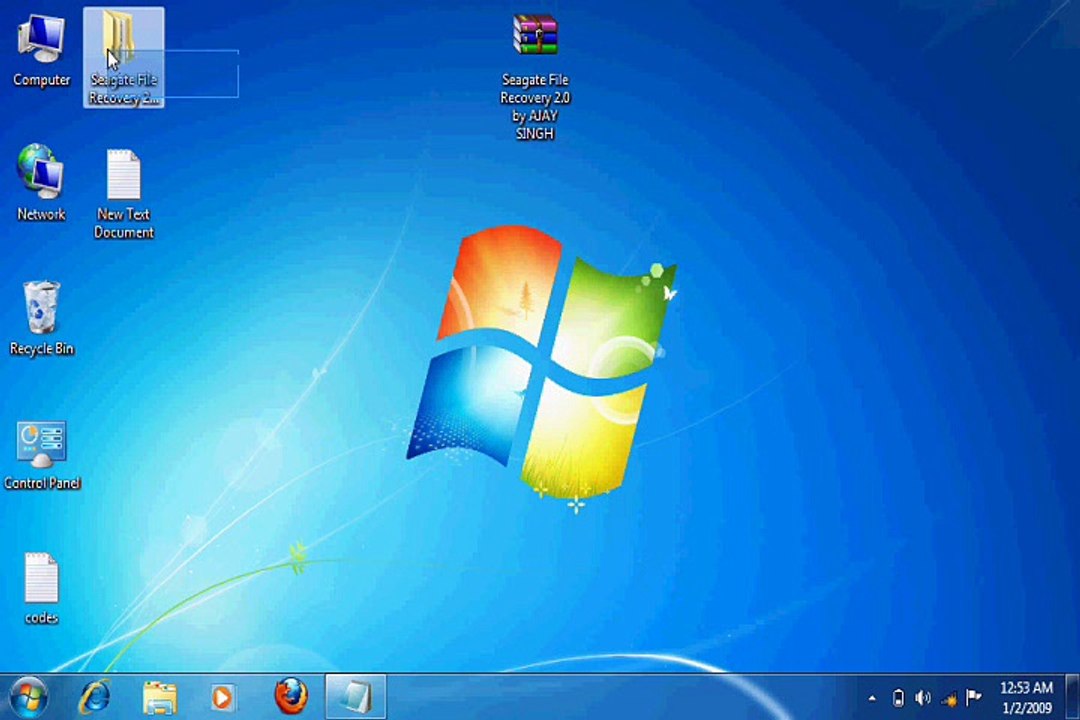 DATA RECOVERY with Seagate Data recovery tool