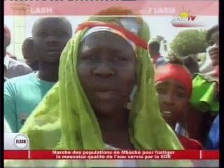 Marche des populations de Mbacké pour fustiger la mauvaise qualité de l'eau servie par la SDE