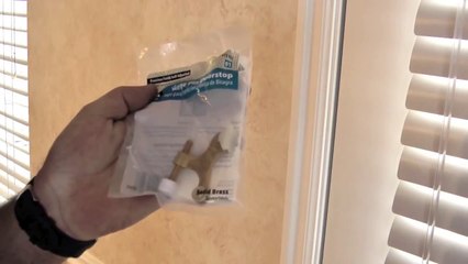 Hinge pin door stop installation