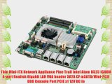 Jetway NF9HQL-525 Atom D525 Quad-LAN Thin Mini-ITX Motherboard DC Power Onboard
