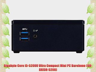 Gigabyte Core i5-5200U Ultra Compact Mini PC Barebone (GB-BXi5H-5200)