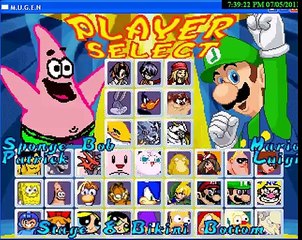 Spongebob and Patrick vs Mario and Luigi