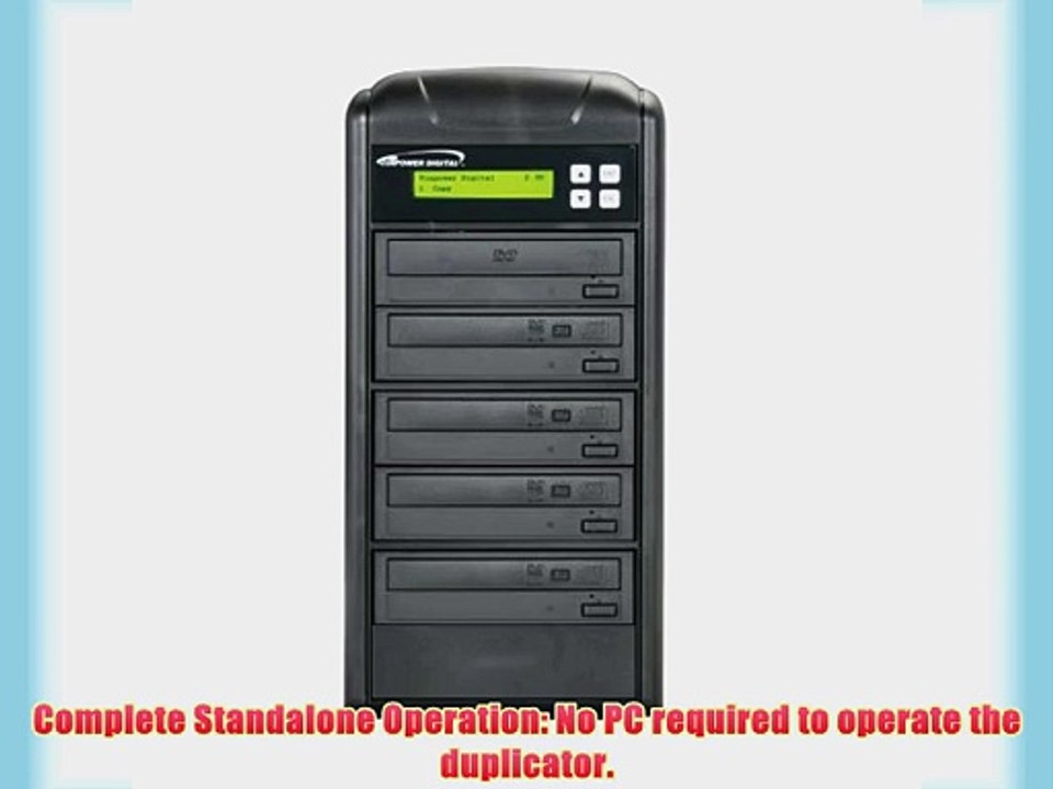 Vinpower Digital Econ-S4T-DVD-BK Econ Series 1 to 4 Target 24 x DVD CD Disc Duplicator Tower