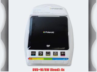 Polaroid SLIM 8X External Top Load DVD Drive DR110 (Black)