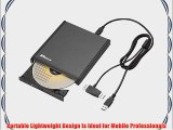 Targus PADVW010U USB 2.0 Rewriteable DVD  /- RW Slim External Drive - Black