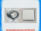 Aluminum External USB Blu-Ray Player/DVD/CD Combo for Apple--MacBook Air Pro iMac Mini