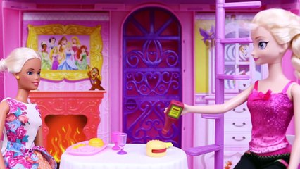 Barbie and Disney Frozen Elsa with Kristoff Spiderman Captain America and Batman Baymax