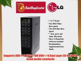 Bestduplicator BD-LG-9T 9 Target 24x SATA DVD Duplicator with Built-In LG Burner (1 to 9)