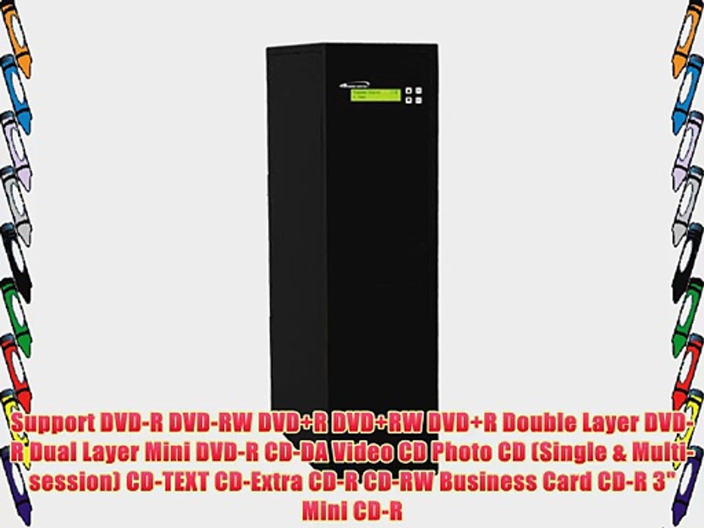 ⁣Vinpower Digital Econ-S13T-DVD-BK Econ Series 1 to 13 Target 24 x DVD CD Disc Duplicator Tower
