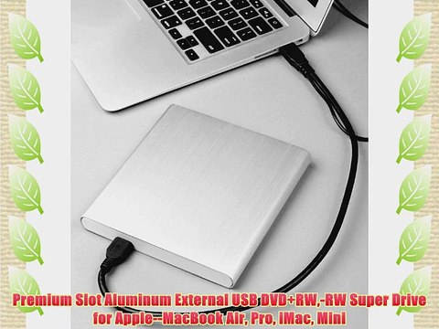 Premium Slot Aluminum External USB DVD RW-RW Super Drive for Apple MacBook Air Pro iMac Mini
