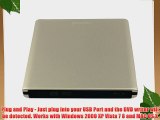 Pawtec External USB 3.0 Aluminum 6X BDXL 3D Blu-Ray Writer / Burner (Silver)