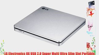 LG Electronics 8X USB 2.0 Super Multi Ultra Slim Slot Portable DVD /-RW External Drive with