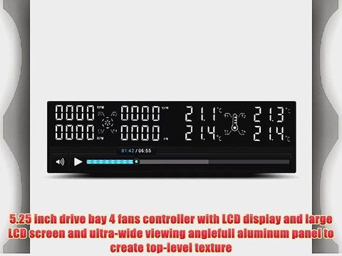 STW 5.25 LCD Fan Controller Panel Pc 30w 4-channel Temperature Fan Speed Digital Display Control