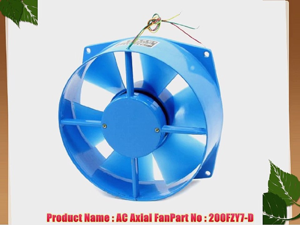 200FZY7-D Metal Frame Axial Fan Ventilator AC 380V 50/60Hz 65W 230 CFM